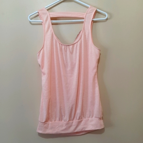 Charlotte Russe Beaded Tank Top Peach - Picture 2 of 5
